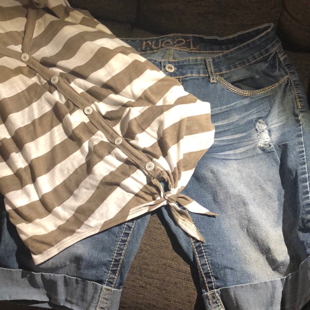 Shirt and jeans